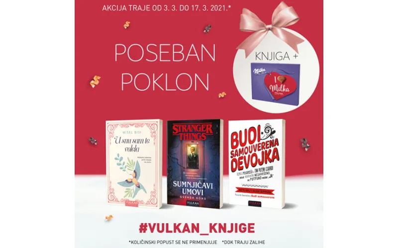 Poklon akcija  - knjiga + Milka praline