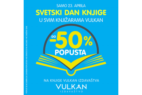 Svetski dan knjige 23. aprila - popusti i do 50%