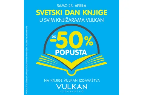 Svetski dan knjige 23. aprila - popusti i do 50%