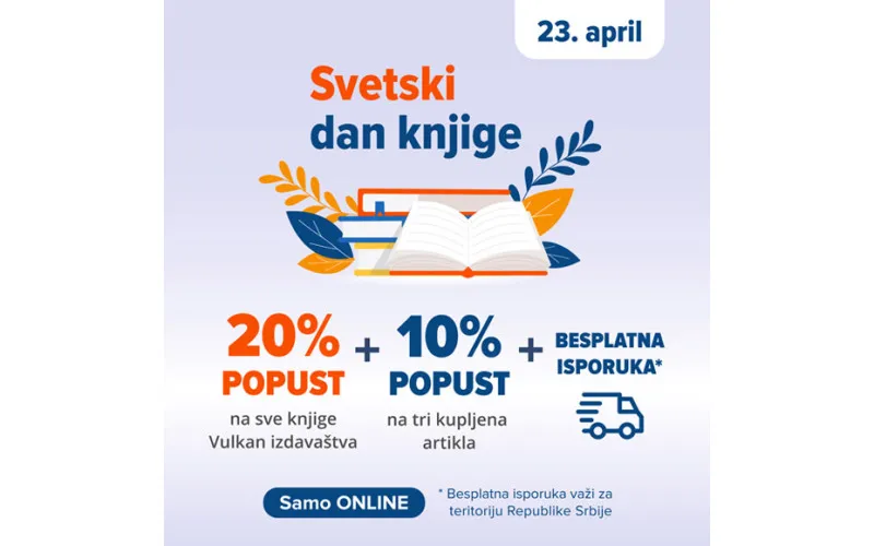 Svetski dan knjige 23. aprila - ONLINE popust 20+10%