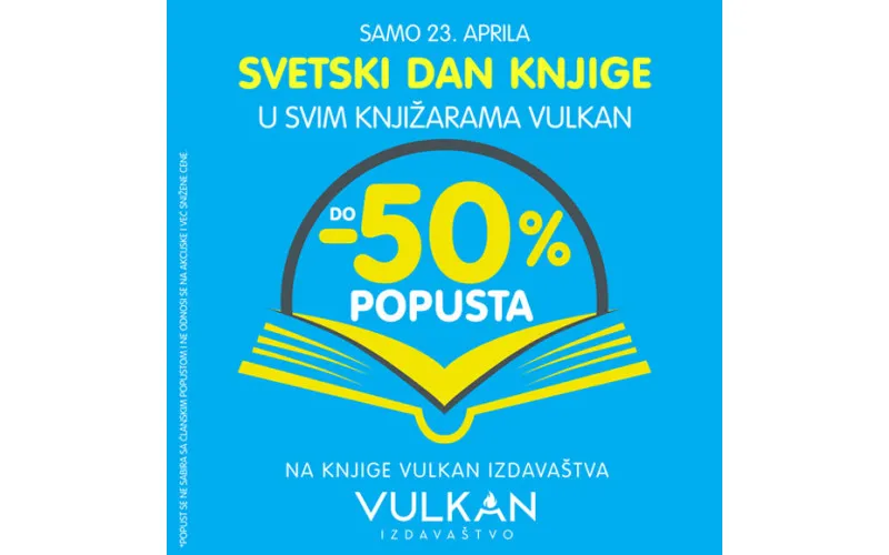 Svetski dan knjige 23. aprila - popusti i do 50%
