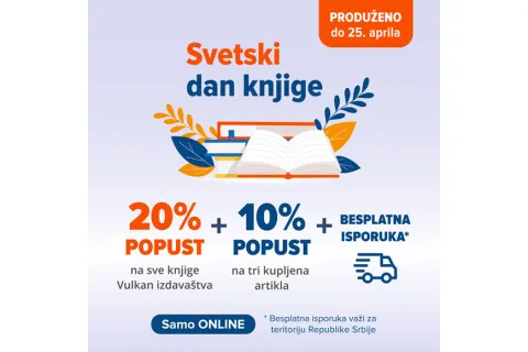 ONLINE popust povodom Svetskog dana knjige produžava se do 25. aprila!