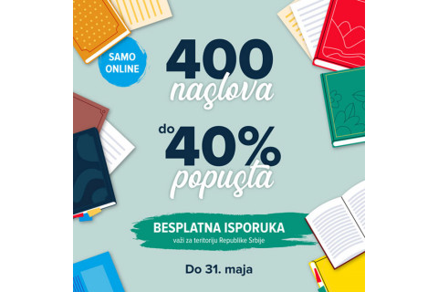 400 naslova do 40% popusta - Online akcija