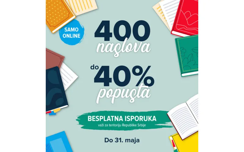 400 naslova do 40% popusta - Online akcija