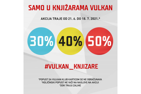 Popust 30%, 40%, 50% na odabrane naslove