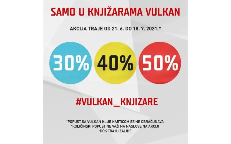 Popust 30%, 40%, 50% na odabrane naslove
