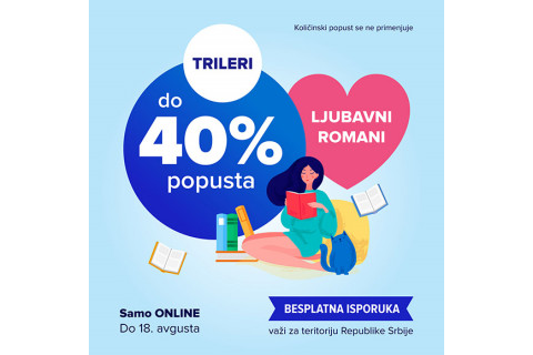 ONLINE AKCIJA TRILERI I LJUBAVNI ROMANI DO 40%