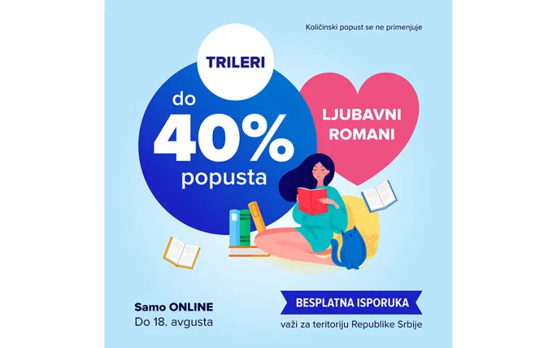 ONLINE AKCIJA TRILERI I LJUBAVNI ROMANI DO 40%