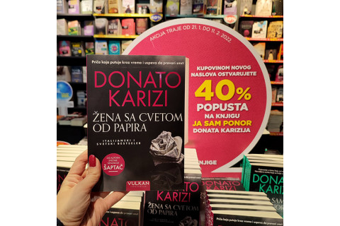 ŽENA SA CVETOM OD PAPIRA - NOVI ROMAN DONATA KARIZIJA