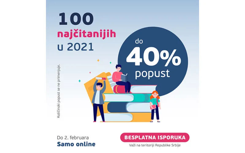 100 najčitanižjih na ONLINE popustu do 40%