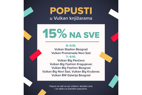 POPUSTI U VULKAN KNJIŽARAMA