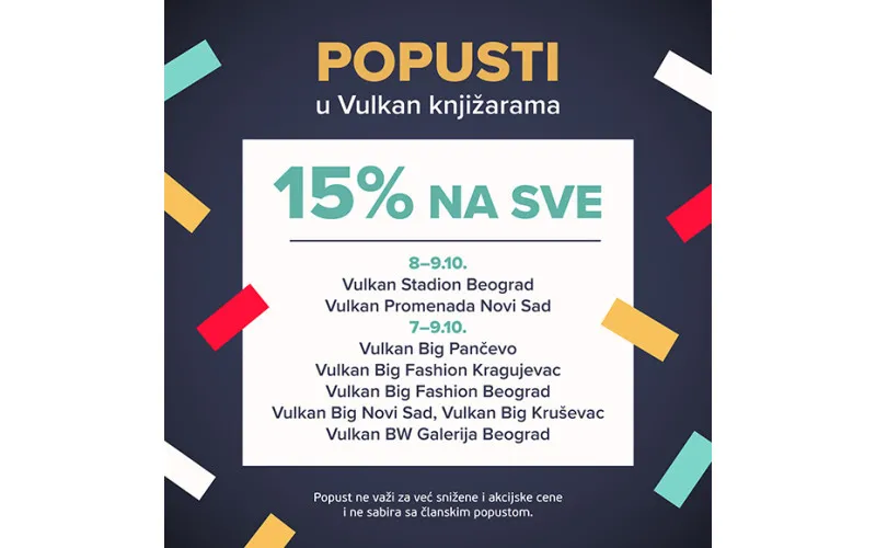 POPUSTI U VULKAN KNJIŽARAMA