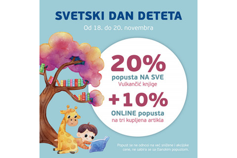 SVETSKI DAN DETETA - 20% POPUSTA NA DEČJE VULKAN KNJIGE