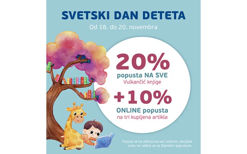 SVETSKI DAN DETETA - 20% POPUSTA NA DEČJE VULKAN KNJIGE
