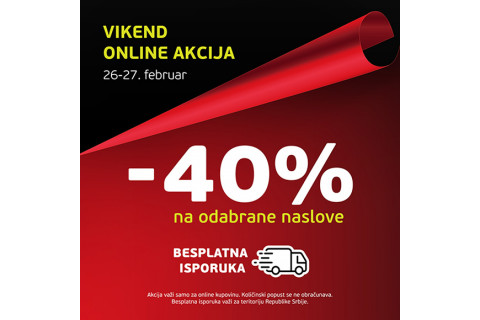Vikend ONLINE akcija - 26. i 27. februara