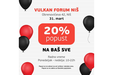 20% POPUSTA  NA SVE - SAMO U KNJIŽARI FORUM NIŠ