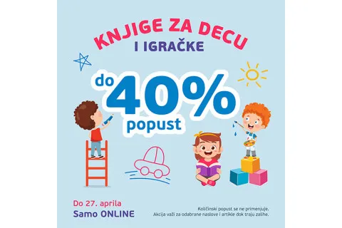 Knjige za decu i igračke do 40% online popusta