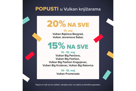 POPUSTI U VULKAN KNJIŽARAMA