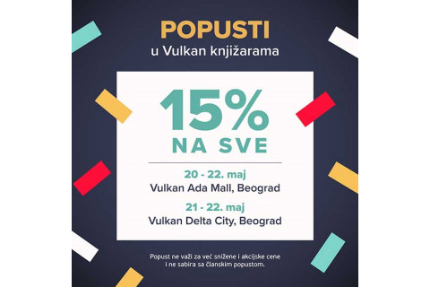POPUSTI U VULKAN KNJIŽARAMA