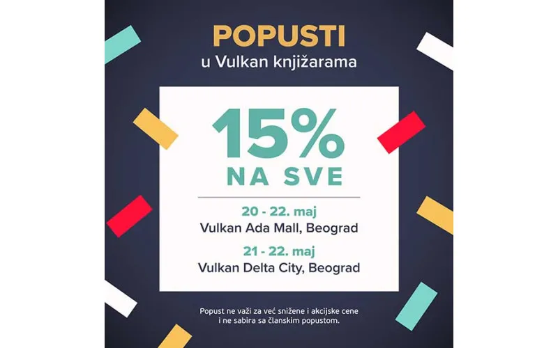 POPUSTI U VULKAN KNJIŽARAMA