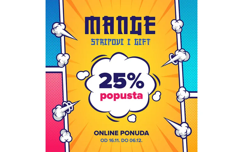 MANGE Stripovi i gift na ONLINE  popustu 25%