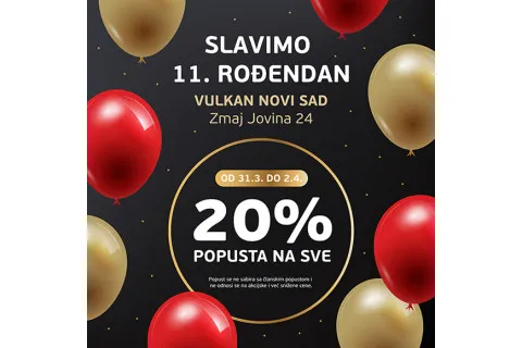 20% popusta na sve u knjižari Vulkan Zmaj Jovina Novi Sad