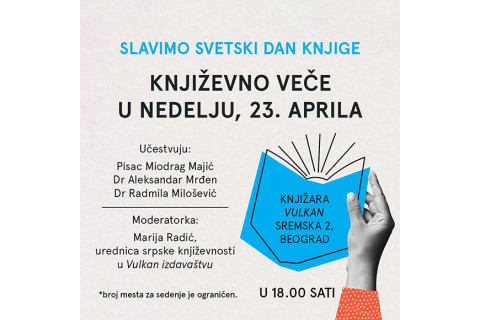 KNJIŽEVNO VEČE POVODOM SVETSKOG DANA KNJIGE