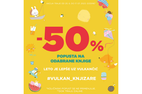 Izabrane knjige u izdanju Vulkančića na sniženju od 50%