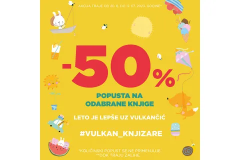 Izabrane knjige u izdanju Vulkančića na sniženju od 50%