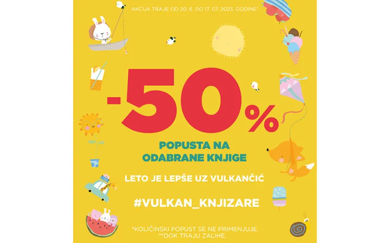 Izabrane knjige u izdanju Vulkančića na sniženju od 50%