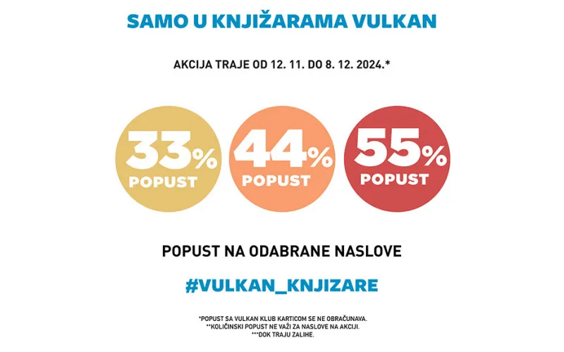 Odabrani naslovi na popustu od 33% 44% i 55%