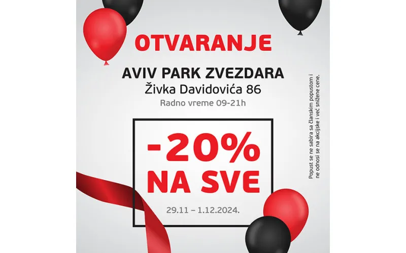 OTVARAMO NOVU KNJIŽARU - Vulkan AVIV PARK Zvezdara