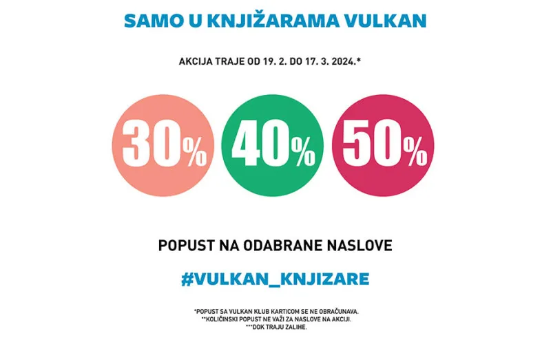 ODABRANI NASLOVI NA POPUSTU OD 30%, 40% I 50%
