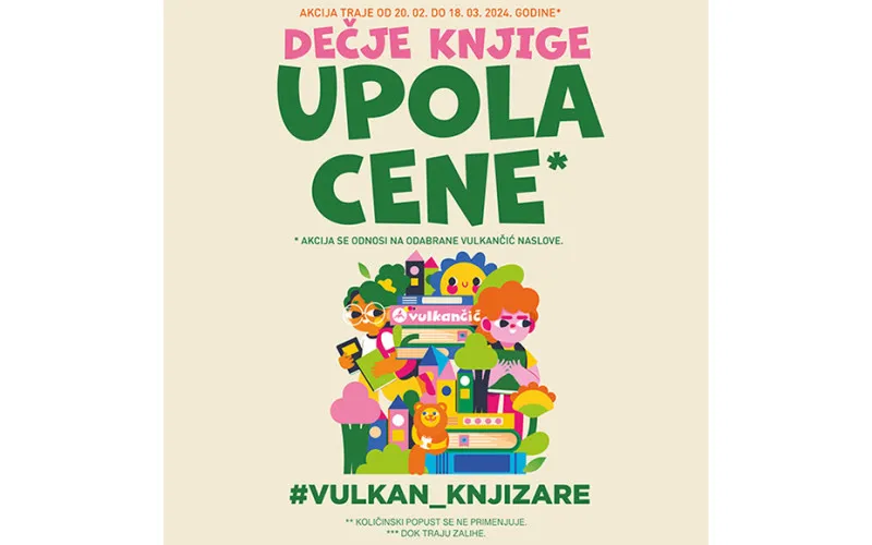 Vulkančićeve knjige upola cene!