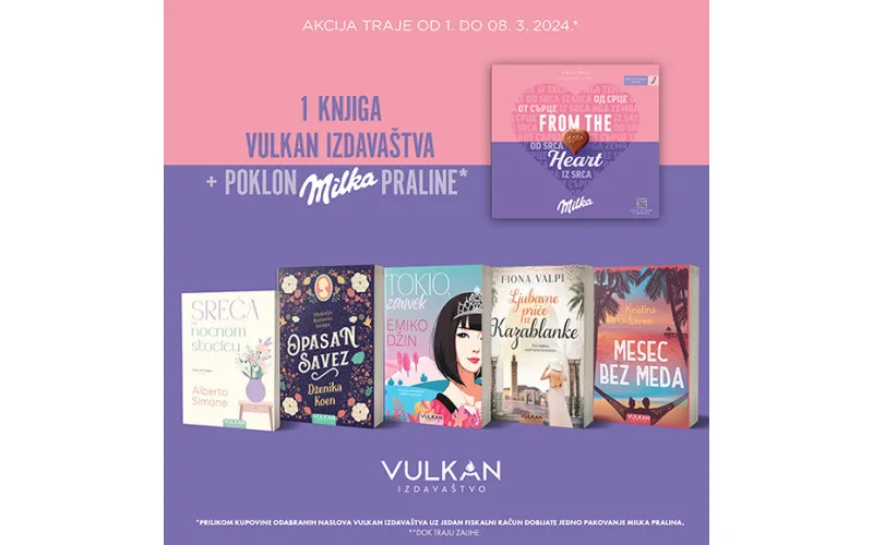 POKLON AKCIJA - KNJIGA + MILKA PRALINE