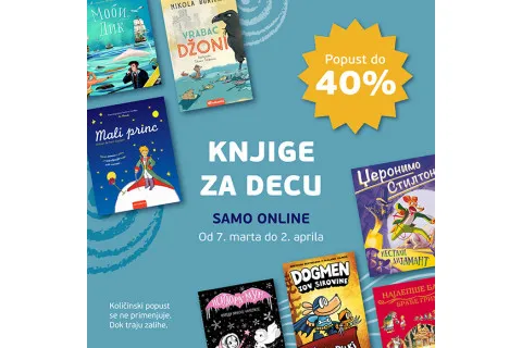 Knjige za decu do 40% online popusta