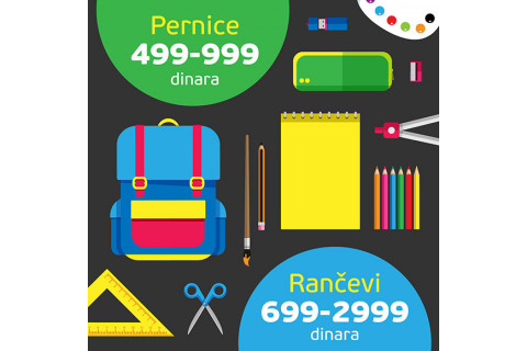Školska oprema na sniženju