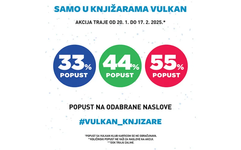 IZABRANI NASLOVI NA AKCIJI 33% 44% 55%