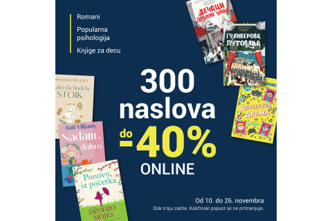 Online akcija ::: 300 knjiga do 40%