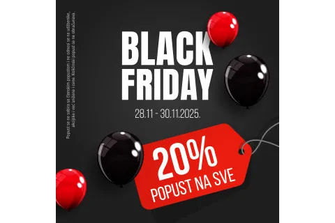 20%  popusta NA SVE u knjižarama i ONLINE ::: Black Friday u Vulkanu