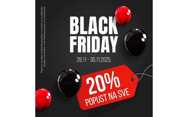 20% popusta NA SVE u knjižarama i ONLINE ::: Black Friday u Vulkanu