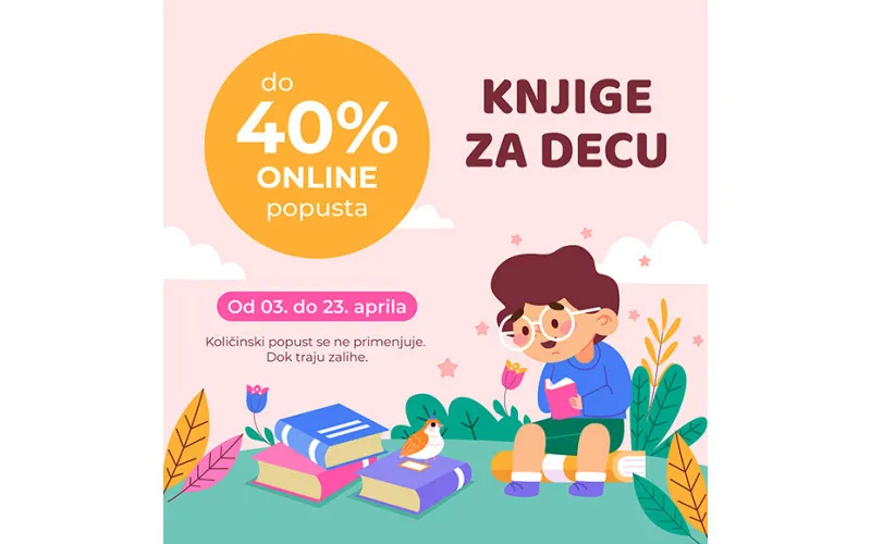 Do 40% ONLINE POPUSTA na knjige za decu