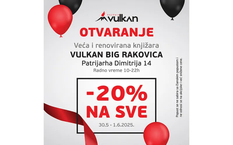 OTVARANJE VEĆE I RENOVIRANE KNJIŽARE  VULKAN BIG RAKOVICA