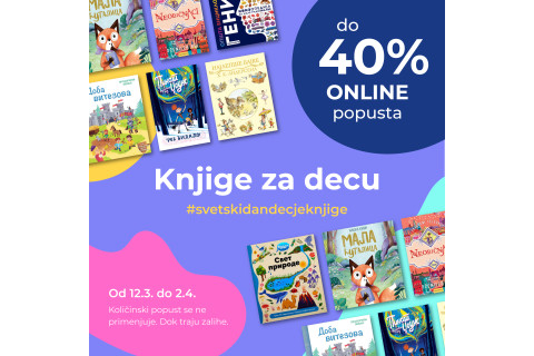 Do 40% ONLINE popusta povodom Svetskog dana dečije knjige