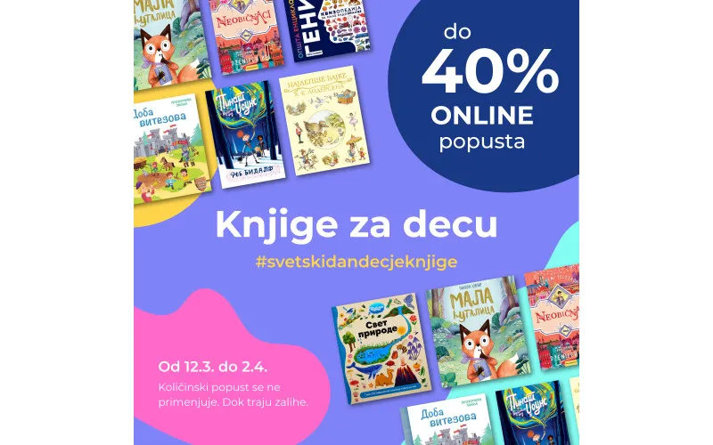 Do 40% ONLINE popusta povodom Svetskog dana dečije knjige