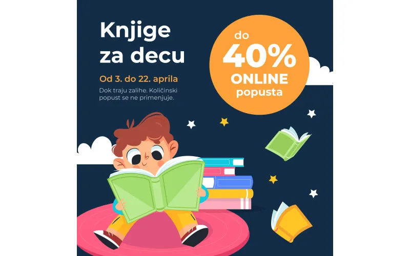 Dečije knjige na ONLINE akciji - popust do 40%