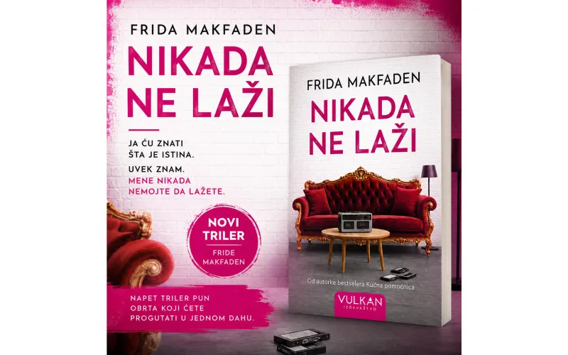 Uskoro!!! Novi roman Fride Makfaden 