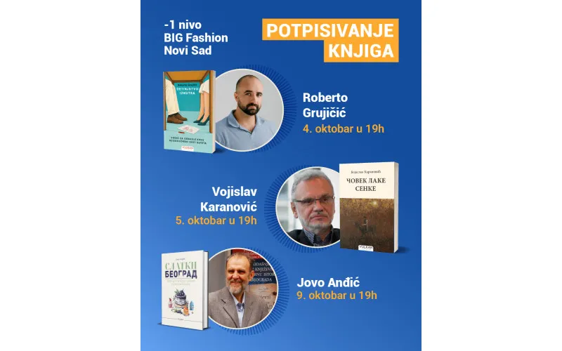 Druženje sa autorima na Vulkanovom sajmu knjiga u BIG Fashion Novi Sad