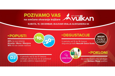 VULKAN CITY STORE – vaša nova omiljena knjižara!