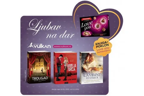 LJUBAV NA DAR - Poklon akcija u Knjižarama Vulkan!